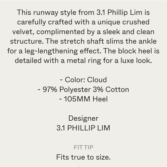Philip Lim Aqua Velvet HighHeel Boots - Picture 15 of 15